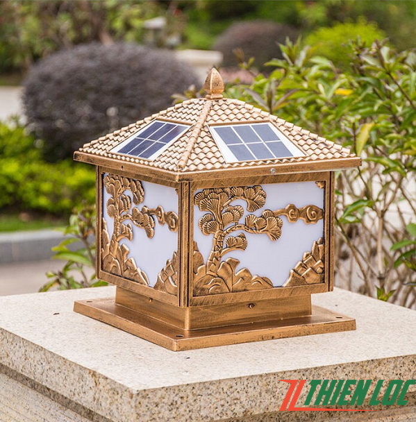 Những mẫu đèn trụ cổng năng lượng mặt trời đẹp và hiện đại nhất